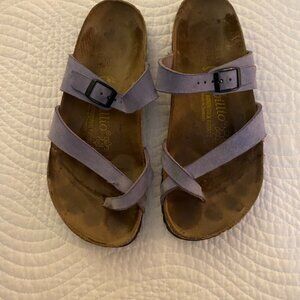 BIRKENSTOCK Papillio Franca Lilac Suede Sandal Size 39
